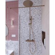 Sprchový systém SAT Aurum s termostatickou baterií broušený rose gold SATSSTKAURBRG. obr. 11 