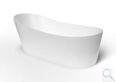 Volně stojící vana SAT Miranda 180x85 cm litý mramor SATMRN180 obr. 1