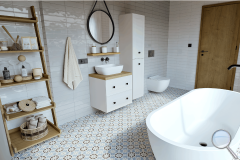 Koupelna Ribesalbes Ocean. koupelna-ocean-minimalismus-skandin-vsk-patchwork-s-vanou-s-walk-in-004