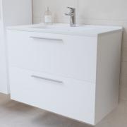 Koupelnová sestava s umyvadlem zrcadlem a osvětlením Vitra Mia 79x61x39,5 cm bílá lesk MIASET80B. obr. 6 