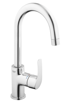 Vysoká umyvadlová baterie Grohe Eurosmart New s výpustí chrom 23537002