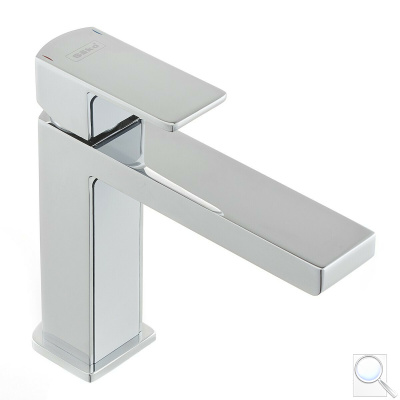 Umyvadlová baterie SIKO Elements bez výpusti bílá/chrom SIKOBSEL271DB. 