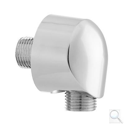 Podomítkový vývod Optima chrom S150. 