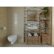 Zrcadlo s poličkou Naturel Home 60x61,5 cm ořech HOMEZRC. obr. 3 