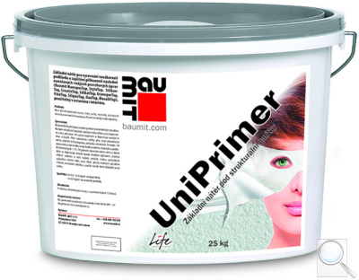 Základní nátěr univerzální UniPrimer Baumit. 