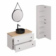 Koupelnová sestava s umyvadlem včetně umyvadlové baterie, vtoku a sifonu Naturel Forli bílá KSETFORLI1. obr. 2&nbsp;