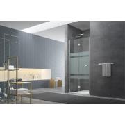 Sprchové dveře 80x195, 90x195, 100x195 cm SAT SK chrom lesklý. Dekor Stripe&nbsp;