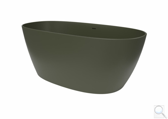 Volně stojící vana SAT Aula 160x78,7 cm litý mramor levá i pravá zelená SATAULA1600G. obr. 1