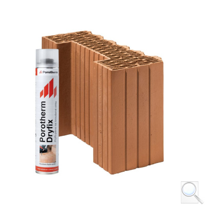 Cihla Porotherm 38 EKO+ Profi Dryfix 1/2 K - Tepelněizolační broušená. obr. 1