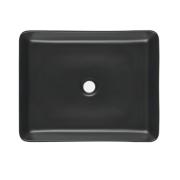 Umyvadlo na desku SAT Infinitio 50x40 cm černá mat bez přepadu SATINF5040BKM. obr. 3 