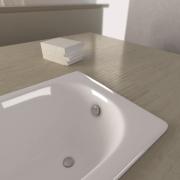 Obdélníková vana SAT Project 170x70 cm smaltovaná ocel levá i pravá SATVPRO170. obr. 5