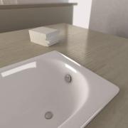 Obdélníková vana SAT Project 170x70 cm smaltovaná ocel levá i pravá SATVPRO170 (obr. 5)