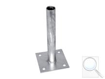 Platle k montáži sloupku na zeď pro sloupky IDEAL®, průměr 38/48 mm, Zn