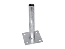 Platle k montáži sloupku na zeď pro sloupky IDEAL®, průměr 38/48 mm, Zn