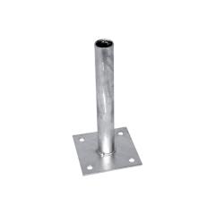 Platle k montáži sloupku na zeď pro sloupky IDEAL®, průměr 38/48 mm, Zn