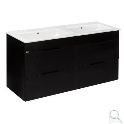 Koupelnová skříňka s dvojumyvadlem Jika Plan 120x44,1x62,2 cm dub H4536621763021 obr. 1