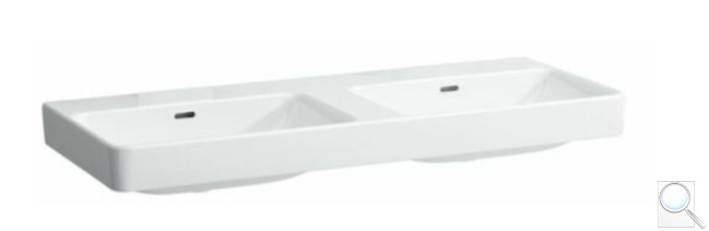 Dvojumyvadlo Laufen Pro S 130x46 cm bez otvoru pro baterii H8149680001091. obr. 1