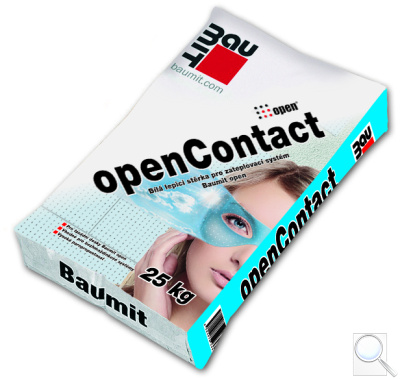 Lepicí a stěrková hmota openContact Baumit. 