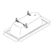 Vanové nožičky 22,5x22,5x18 cm 581670000000. obr. 2