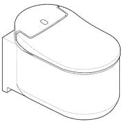 WC s bidetem závěsné Grohe Sensia Arena bílá 39354SH1. obr. 4