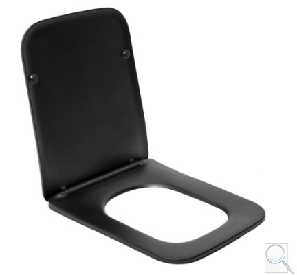 WC sedátko SAT Infinitio hranaté černé SATINFP12BKM. obr. 1