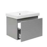 Koupelnová skříňka s umyvadlem Naturel Savona 58x43x44,8 cm šedá mat SAVONA60GMU1. obr. 2