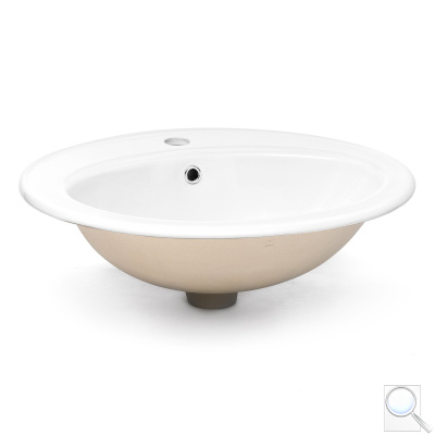 Zápustné umyvadlo Multi Eur 55x47,5 cm otvor pro baterii uprostřed 1690NEW. 