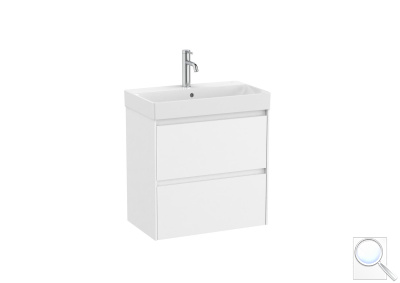 Koupelnová skříňka s umyvadlem Roca ONA 60x64,5x36 cm bílá mat ONA60ZK2ZBM. obr. 1