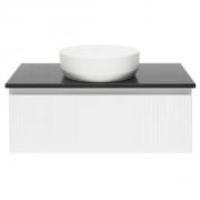 Koupelnová skříňka s deskou z umělého kamene SAT Evolution 98x30x44,8 cm bílá mat SATEVO100WMTK (obr. 2)