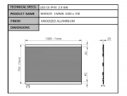 Zrcadlo s LED osvětlením Naturel 100x70 cm EMMA10070 (obr. 2)
