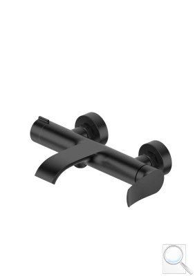 Vanová baterie SAT Infinitio bez sprchového setu 150 mm černá matná SATBSINF222C. obr. 1