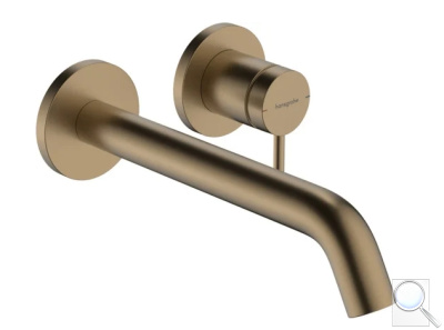 Umyvadlová baterie Hansgrohe Tecturis S bez podomítkového tělesa kartáčovaný bronz mat 73351140. obr. 1