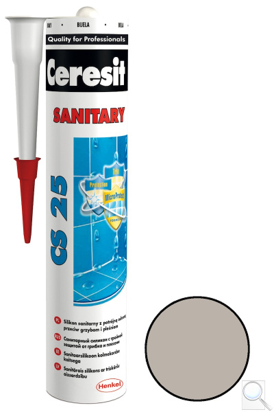 Silikon Ceresit CS 25 šedá 280 ml. 