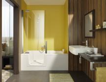 Vana s dvířky Artweger Duett akrylát pravá nebo levá