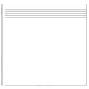 Schodovka Rako Craft pottery červená. Technický nákres&nbsp;