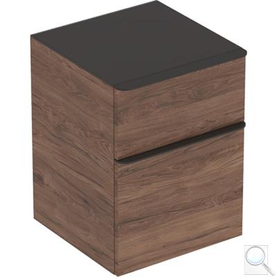 Koupelnová skříňka nízká Geberit Smyle Square 45x60x47 cm ořech 500.357.JR.1 obr. 1