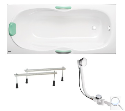 Obdélníková vana Ideal Standard 160x70 cm akrylát NIZKAVANASET. 