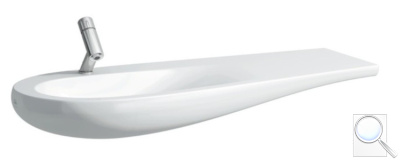 Nábytkové umyvadlo Laufen Alessi One 160x50 cm otvor pro baterii uprostřed H8149714001041. obr. 1