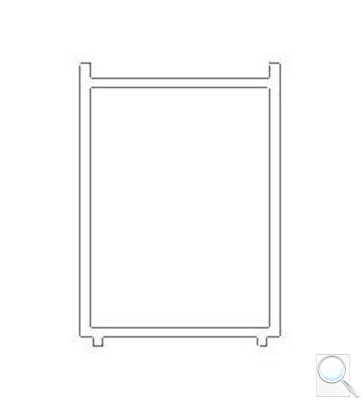 Rozšiřovací profil ke sprchovým dveřím SAT TEX NDTEXROZP195.