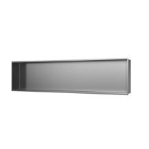 Vestavná polička SAT Aurum kartáčovaná ocel 121x28 cm SATAURN12128BS