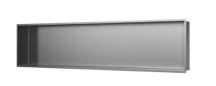 Vestavná polička SAT Aurum kartáčovaná ocel 121x28 cm SATAURN12128BS