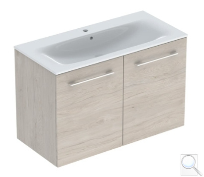 Koupelnová skříňka s umyvadlem Geberit Selnova 100x50,2x65,2 cm ořech hickory světlý 501.263.00.1. obr. 1