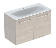 Koupelnová skříňka s umyvadlem Geberit Selnova 100x50,2x65,2 cm ořech hickory světlý 501.263.00.1