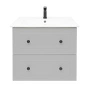 Koupelnová skříňka s keramickým umyvadlem Naturel Forli 60x45x46 cm šedá mat FORLI60GMU. obr. 3