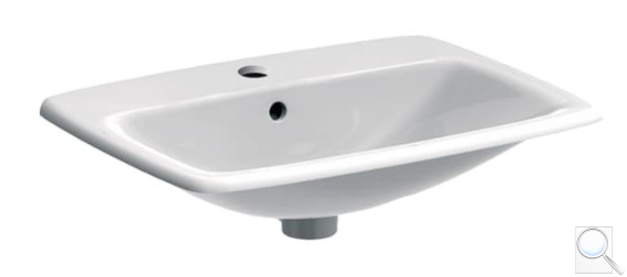 Zápustné umyvadlo Geberit Selnova 60x45 cm otvor pro baterii uprostřed 500.307.01.1. obr. 1