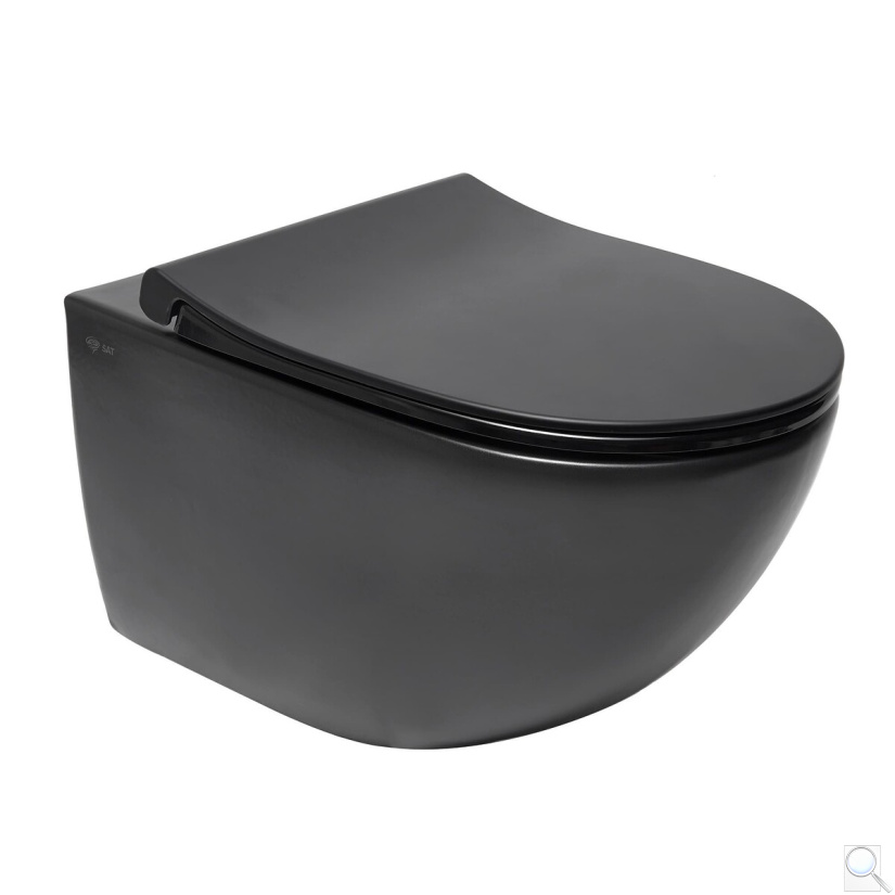 WC závěsné SAT Infinitio včetně sedátka softclose, zadní odpad SATINF011RREXPBKM. obr. 1