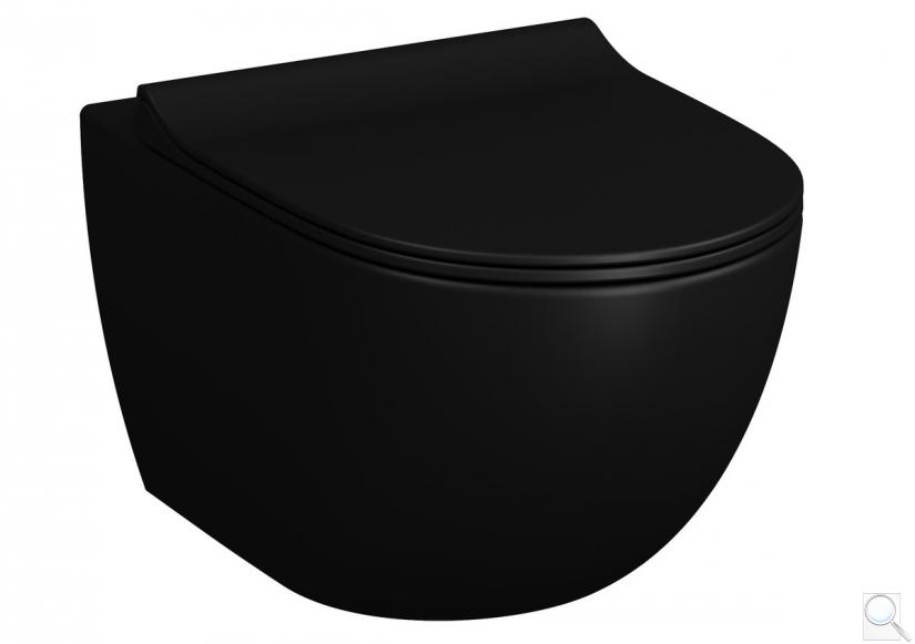 WC závěsné SAT Infinitio včetně sedátka softclose, zadní odpad SATINF011RREXPBKM obr. 1
