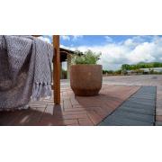 Venkovní betonová dlažba CSB - COLETA. Povrch hladký - barva COLORMIX MATTONE&nbsp;