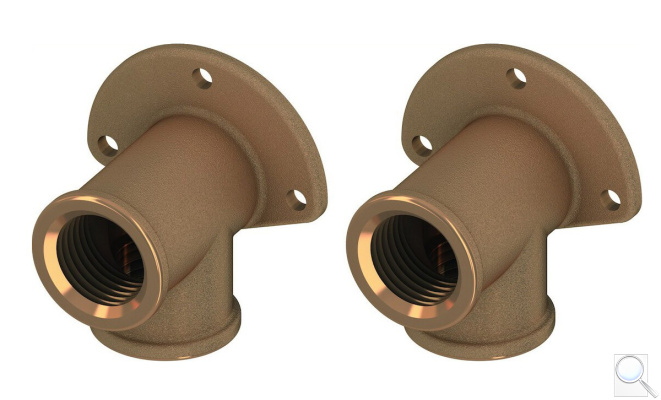 Nástěnky TECE Teceone 1/2" x 1/2" červená mosaz 9.021.032. obr. 1