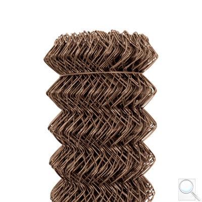 Čtyřhranná pletiva IDEAL® Zn+PVC Kompakt 50. Barva hnědá (RAL 8014)